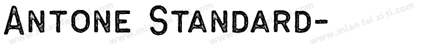 Antone Standard字体转换